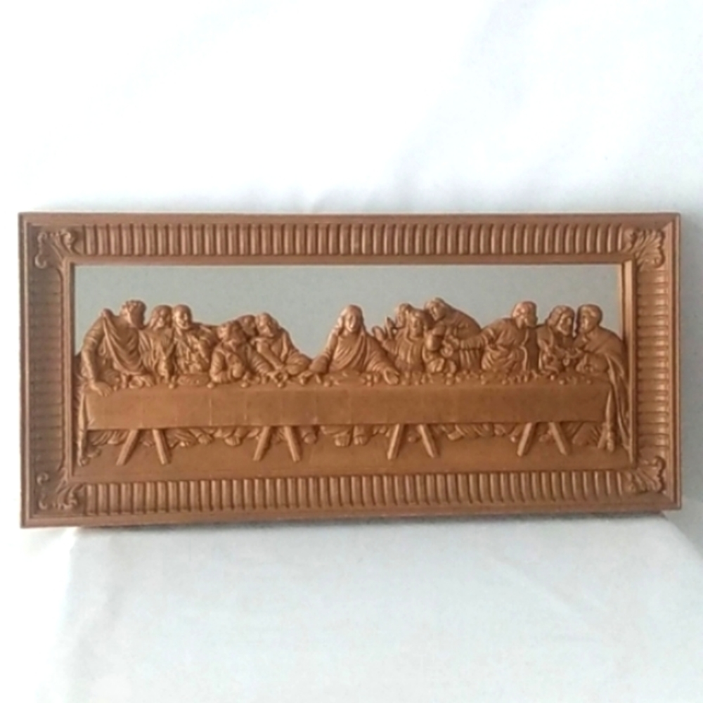 Homco Vintage Jesus last supper wall plaque